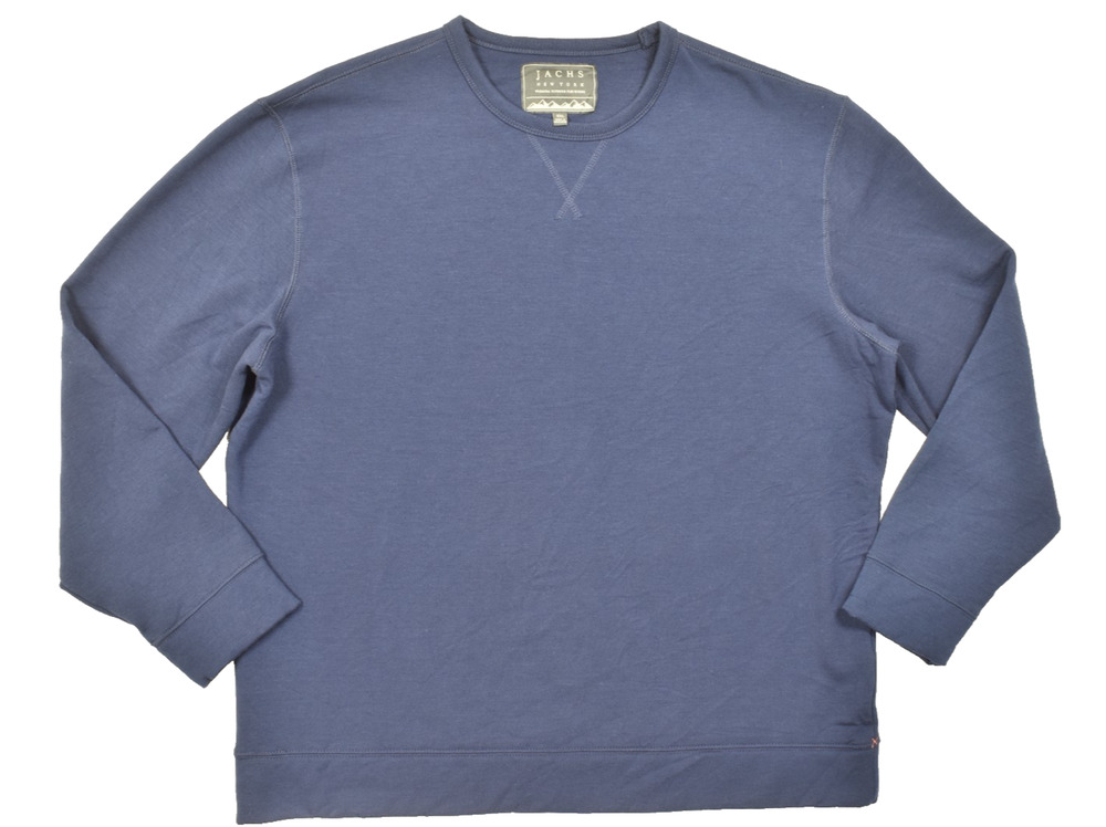 Jachs New York Men's Size XXL Navy Blue Long Sleeve Crewneck Pullover Sweatshirt